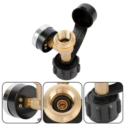 Solid Spare 4-PCS QCC1 Inflation Joint Gas Tank Copper Converter Head POL Joint Propane