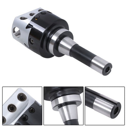 Solid Spare 3" New Boring Head R8 Shank + 10pcs Carbide Tipped 3/4" Boring Bar Set