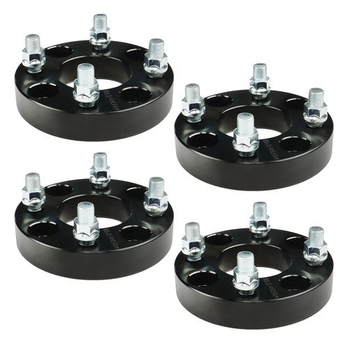 Solid Spare 4× 1" 4x4 Wheel Spacers 62mm Hub Bore 1/2x20 Studs For EZGO Club Car Golf Cart