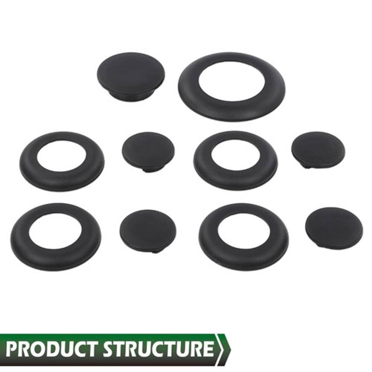 Solid Spare Fit For 11-23 Super Duty Ford 5th Wheel Hitch Puck Cover Plug Trim Ring Kit New
