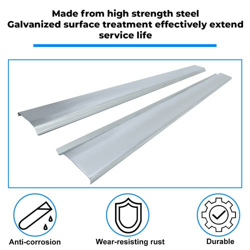 Solid Spare LH&RH Outer Rocker Panels Slip-on For 2002-08 Dodge Ram Pick-Up 4 Door Quad Cab