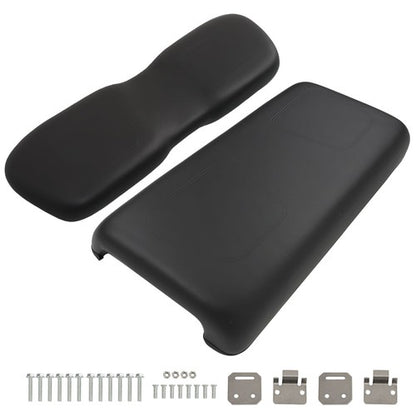 Solid Spare For Club Car DS 2000.5-Up Golf Cart Front Seat Lean Back and Bottom Cushion Set