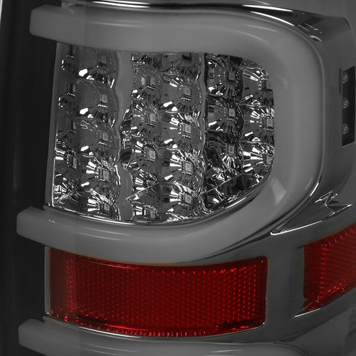 Solid Spare For Ford F150 2009-2014 Smoke black LED Tail Lights Brake Lamps Passenger+Driver