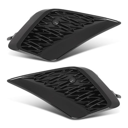 Solid Spare Fit For 18-21 Lexus NX300 F Sport Front Bumper Insert Fog Light Cover Left+Right
