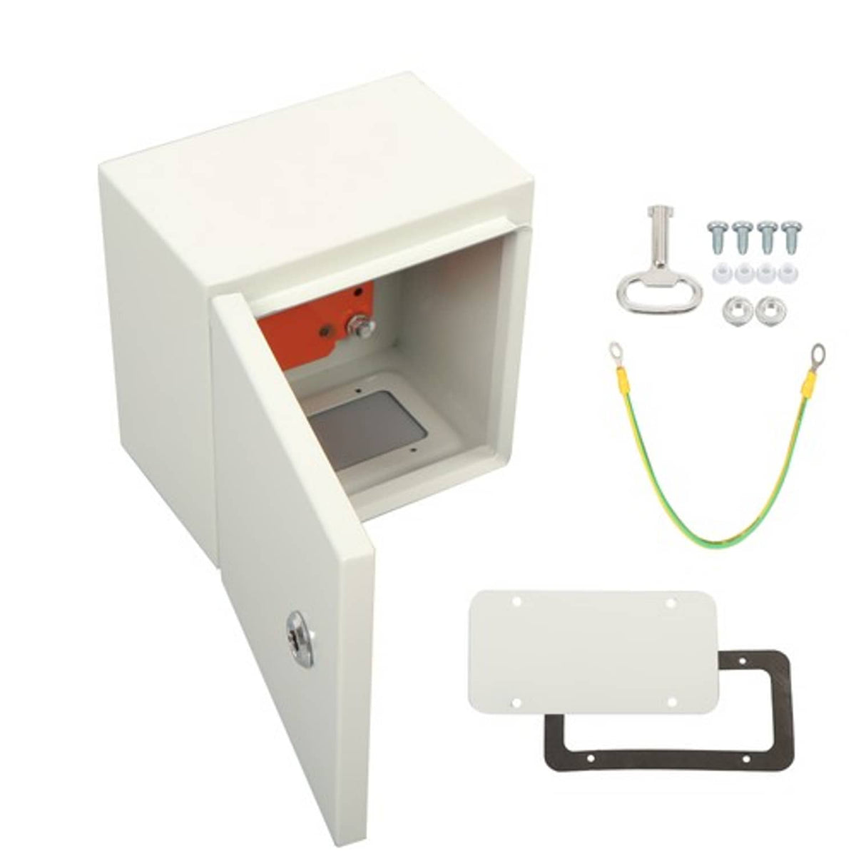Solid Spare Dustproof Steel Junction Box 8x8x6", NEMA 4X Waterproof Electrical Enclosure