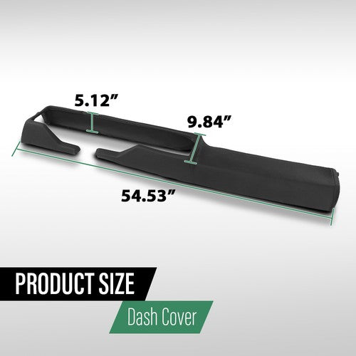 Solid Spare TPE Front Upper Dash Board Cover Cap Black Fit For 1979-1981 Chevrolet Camaro
