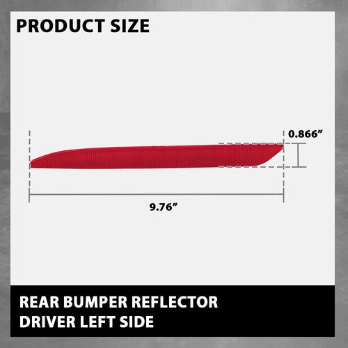 Solid Spare Fit For Mercedes-Benz A S GLE Class W222 W166 AMG Rear Bumper Reflector Left