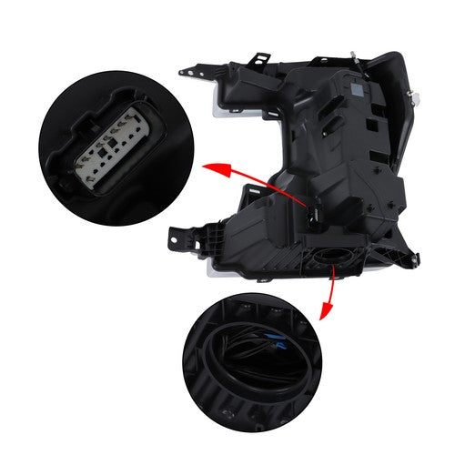 Solid Spare For Ford F250 F350 SuperDuty 2020-22 LH+RH Headlight Headlamp w/o Sport Package