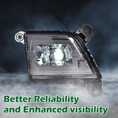 Solid Spare Pair Smoke Lens LED DRL Fog Lights Fit For 2019-2021 2022 Chevy Silverado 1500