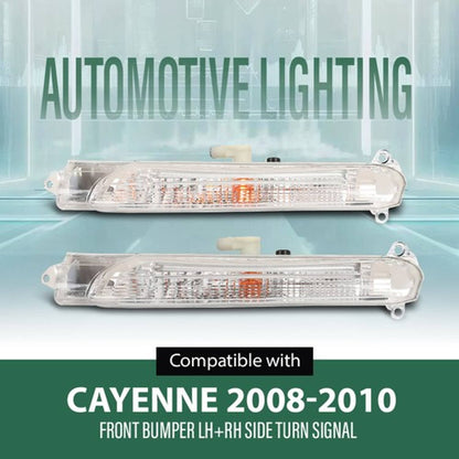 Solid Spare Fit For 2008-2010 Porsche Cayenne Front Bumper Turn Signal Light Left+Right