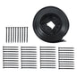 Solid Spare L-shaped Garden Edge Lawn 49FT Grass Stone Isolation Strip 75pcs Anchoring Spik