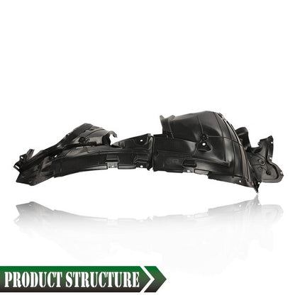 Solid Spare Fit For 2014-2018 Nissan Rogue Front Passenger Side Fender Liner Black