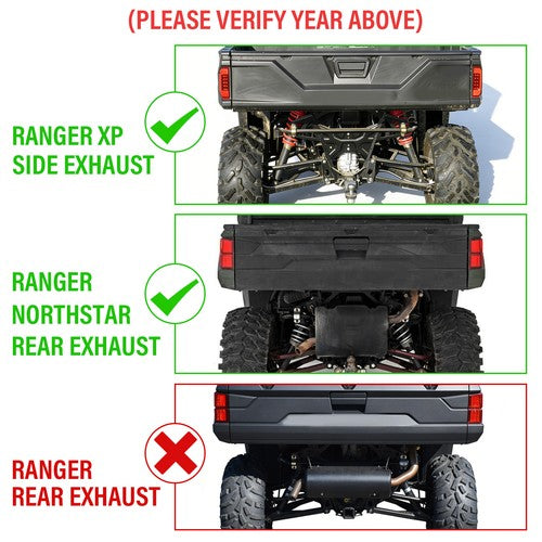 Solid Spare Rear Bumper Assembly For Polaris Ranger 1000 /XP 1000 2018-2025 Winch Ready
