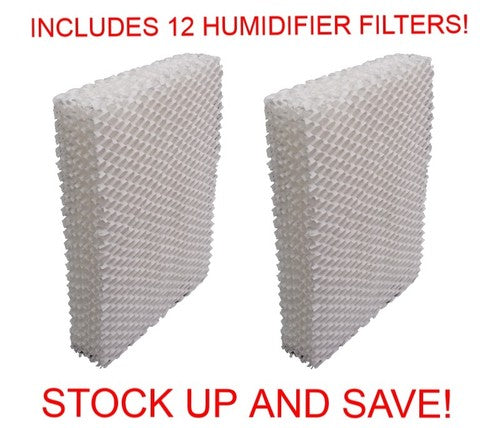 Solid Spare EFP Humidifier Filter for Vornado 221 232 421 432 (12-Pack)