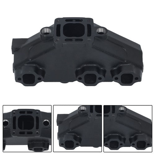 Solid Spare 2× Exhaust Manifold For MerCruiser GM V6 1985-2002 175 185 205 262 4.3L 99746A17