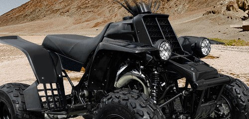 Solid Spare Front + Rear Fender Plastic Body For 1987-2006 Yamaha Banshee 350 YFZ350 （Black）