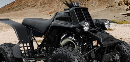 Solid Spare Front + Rear Fender Plastic Body For 1987-2006 Yamaha Banshee 350 YFZ350 （Black）