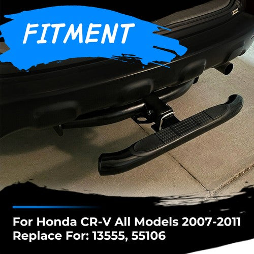 Solid Spare Bumper Class III Trailer Hitch 2" Receiver For Honda CRV 2007-2011 Powder Coated