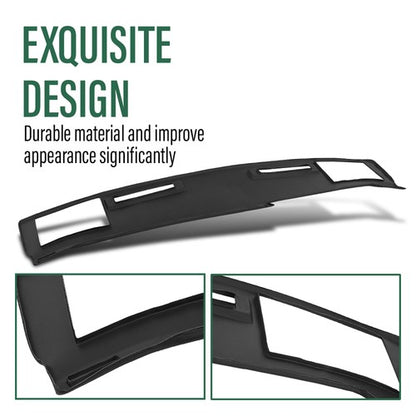 Solid Spare Dash Board Cover Cap Overlay Black Fit For 1986-1993 Chevy S10 GMC S15