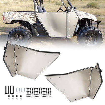 Solid Spare Aluminum Side Doors Complete For Yamaha Rhino 450 600 700 2007-2013