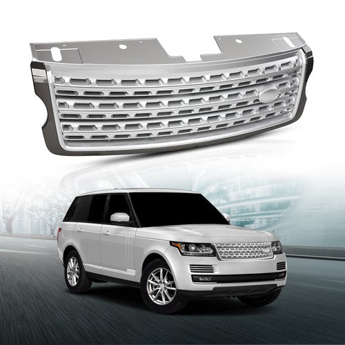 Solid Spare Front Grille Fit For 2013-2016 2017 Land Rover Range Rover Chrome Grill LR055880