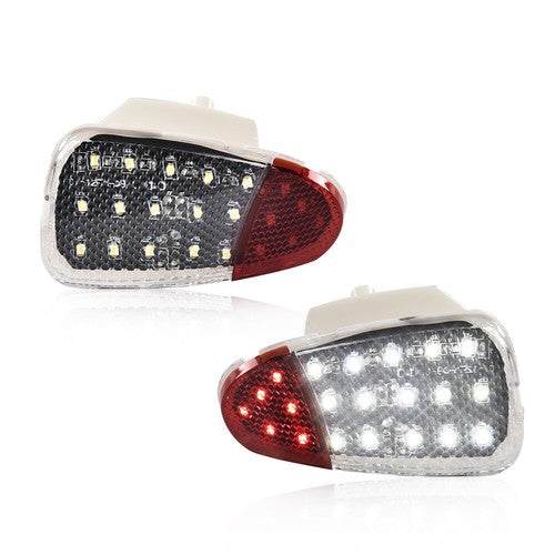 Solid Spare 2x LED Panel Door Interior Courtesy Light Lamp Fit For 1997-2003 Ford F150 F250