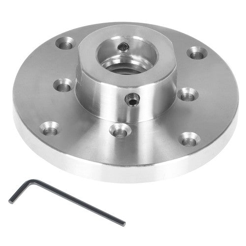 Solid Spare 4 Inch Steel Wood Lathe Face Plate 1 Inch x 8TPI Threaded with Locking