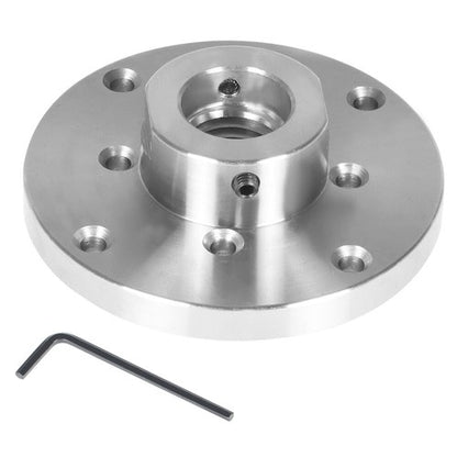 Solid Spare 4 Inch Steel Wood Lathe Face Plate 1 Inch x 8TPI Threaded with Locking