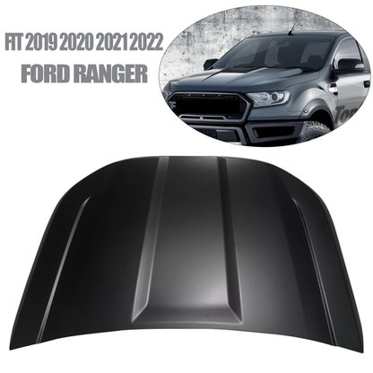 Fit 2019 2020 2021 2022 Ford Ranger Black Hood Direct Replacement  Aluminum