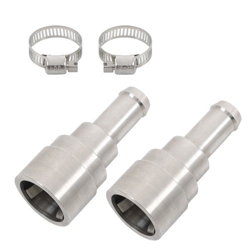 Solid Spare 2×Heater Core Coolant Hose Connectors Fit For 1998-14 Silverado Tahoe Suburban
