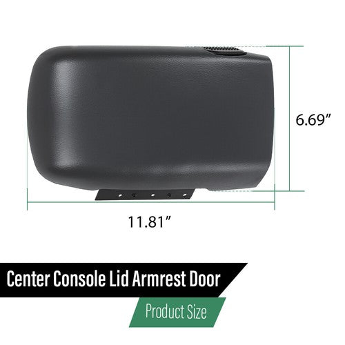 Solid Spare Fit For 1997-2002 Camaro / Firebird Console Door Lid Armrest Gray 10421355