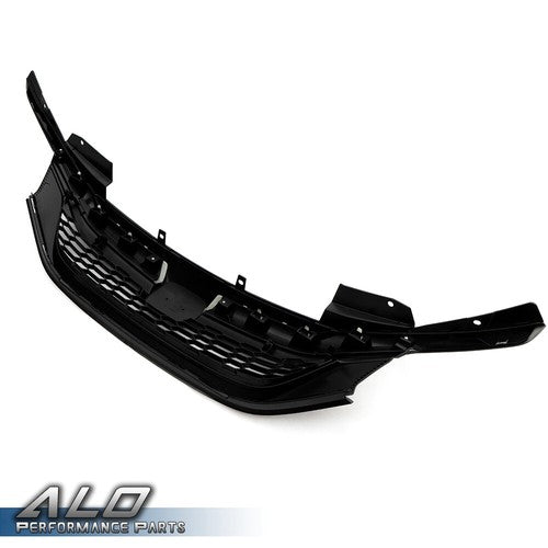 Solid Spare Front Bumper Upper Hood Grill Fit For 16-17 Honda Accord Sedan Sport Style