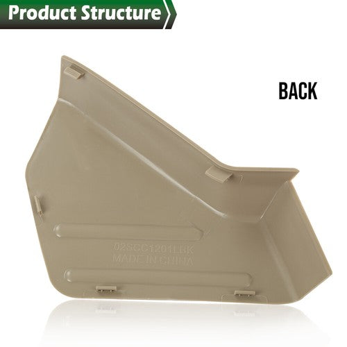 Solid Spare Fit For 2009-2014 Ford F-150 Front Beige Left Side Driver Seat Trim Cover Panel