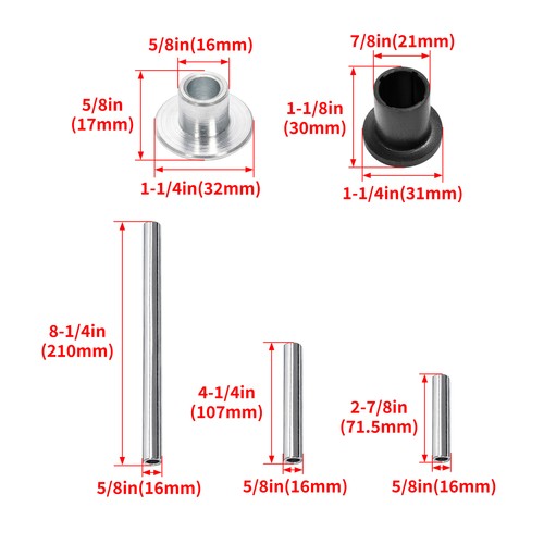 Solid Spare Complete Front&Rear A-Arm Bushing Kit For Polaris RZR 800 RZR S 4 800 2008-2014