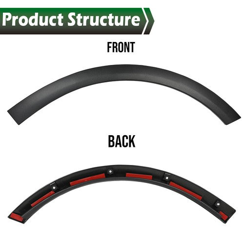 Solid Spare Rear Left Door Fender Flare Wheel Well Arch Molding Fit For 16-21 Tesla Model X
