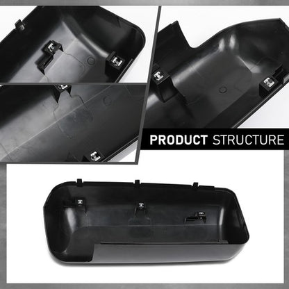 Solid Spare Black Replacement Door Mirrors Covers Right+Left Side Fit For Peterbilt 579