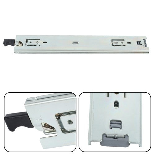 Solid Spare 1Pair Heavy Duty Drawer Slides 12" 150 lb Load Capacity Side Mount Extension