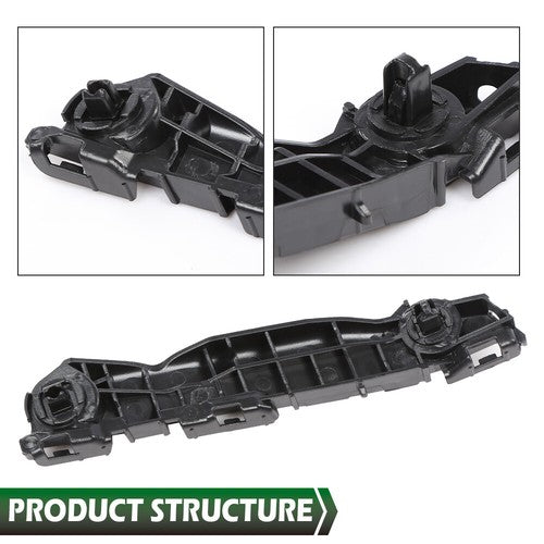 Solid Spare Fit For 07-11 Toyota Yaris Hatchback Front Bumper Bracket Right & Left