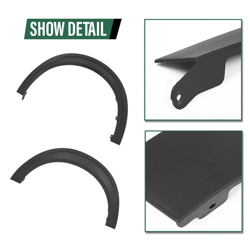 Solid Spare Fit For 2022 2023 2024 2025 Ford Maverick Front & Rear Wheel Fender Flares 4pcs