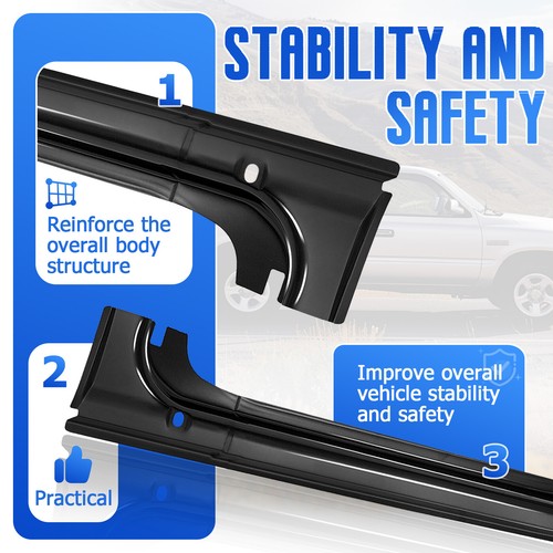 Solid Spare For 1997-2004 Dodge Dakota 2 door Extended / Club / Regular Cab Rocker Panels