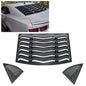 Solid Spare Rear & Side Window Louvers Cover For 2010-2015 2011 2012 2013 2014 Chevy Camaro