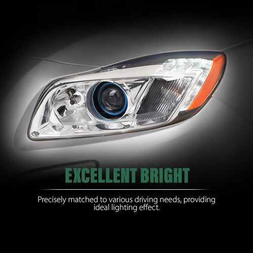 Solid Spare HID/Xenon Projector Headlight Headlamp Left Side Fit For 2009-2012 Buick Regal