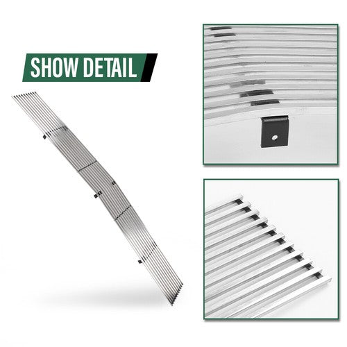 Solid Spare Fit For 91-93 Chevy S-10/91-94 Blazer Phantom Billet Grille Insert Chrome