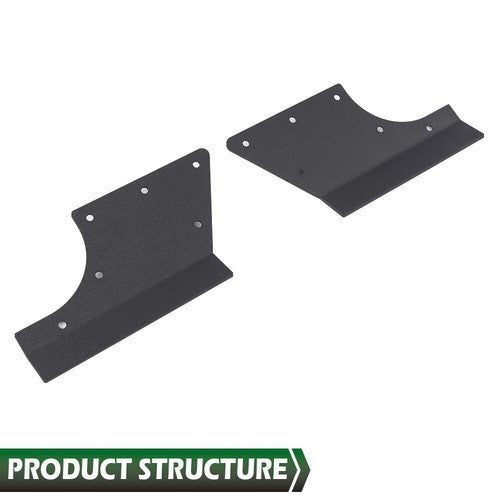 Solid Spare Fit For 2007-2018 Jeep Wrangler JK JKU Door Body Armor Cladding Guards Black