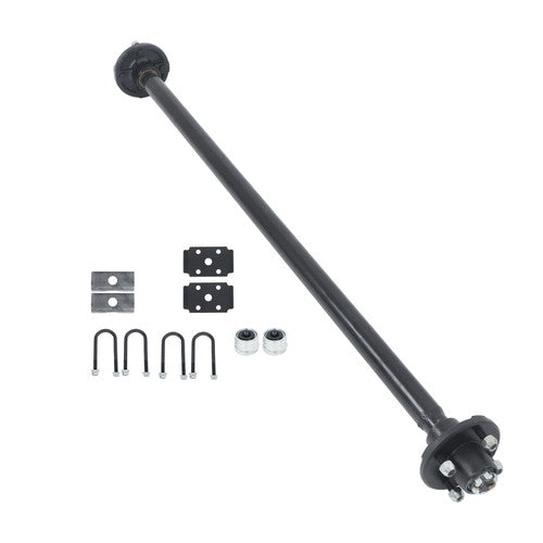 Solid Spare 4 lug-4' 54' HF 2K 2000lbs Trailer Axle w/ U-Bolt Kit For RVs trucks trailers