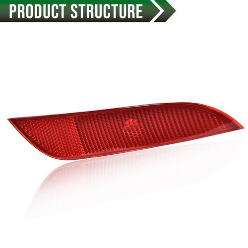 Solid Spare Fit For 15-18 Ford Focus Rear Bumper Reflector Right Passenger Side Red