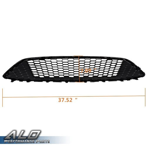 Solid Spare Black Front Upper Bumper Mesh Grille Fit For 2015-2018 Ford Focus S SE F1EZ8200B