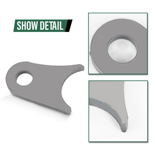 Solid Spare New For Up to 2 inch Tube Jeep Buggy Offroad Mounting Tab Weld On Bracket 4pcs
