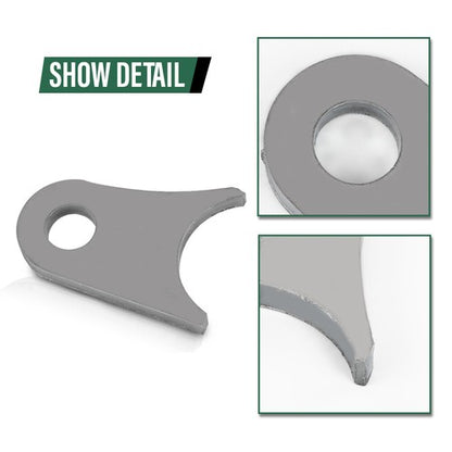 Solid Spare New For Up to 2 inch Tube Jeep Buggy Offroad Mounting Tab Weld On Bracket 4pcs