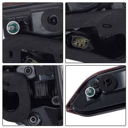 Solid Spare Tail Lamp Driver Inner Tail Light For GMC Acadia AT4 2020-2023 24 LED Left Side